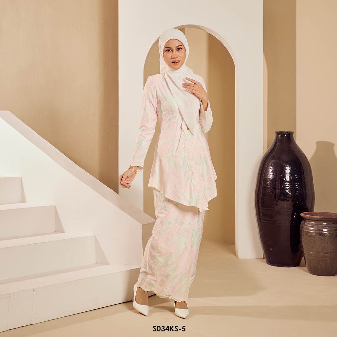 Kebaya Saloma in Pink Pearl (S034KS-5) - Image 2