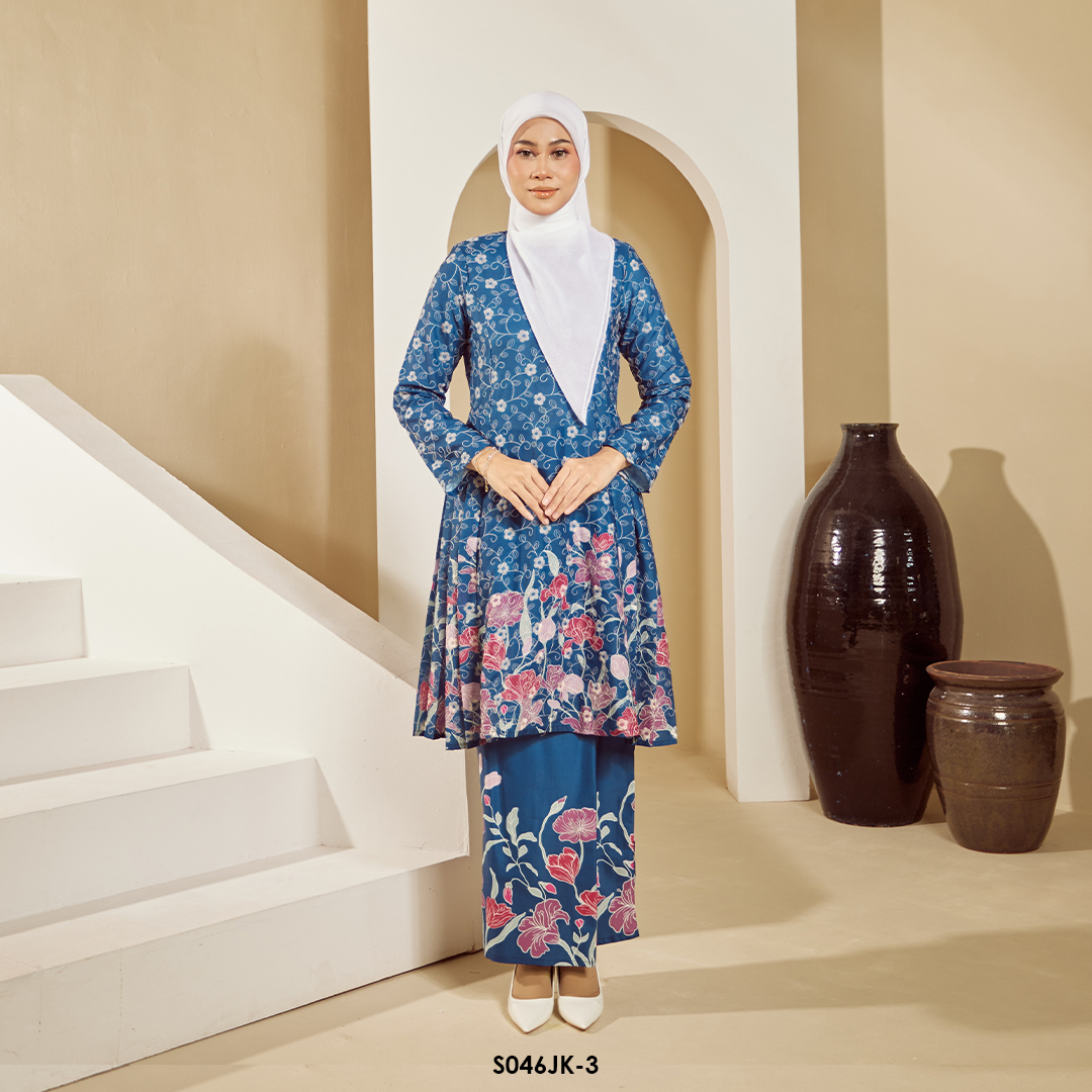 Juliana Kurung in Dark Blue (S046JK-3)