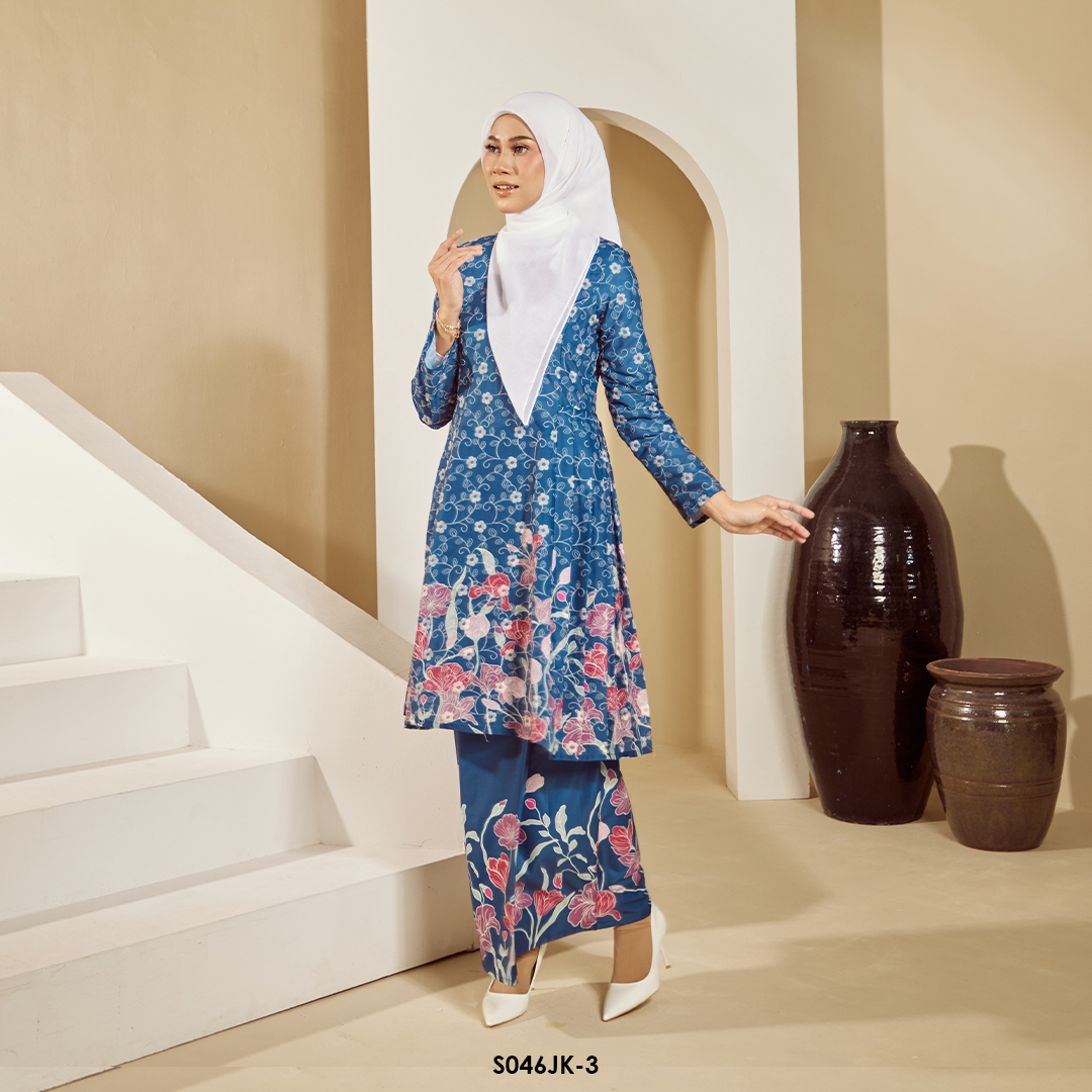 Juliana Kurung in Dark Blue (S046JK-3) - Image 2