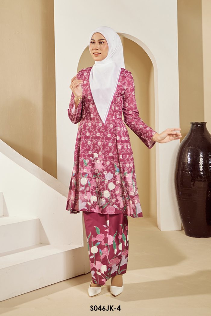 Juliana Kurung in Plum (S046JK-4)