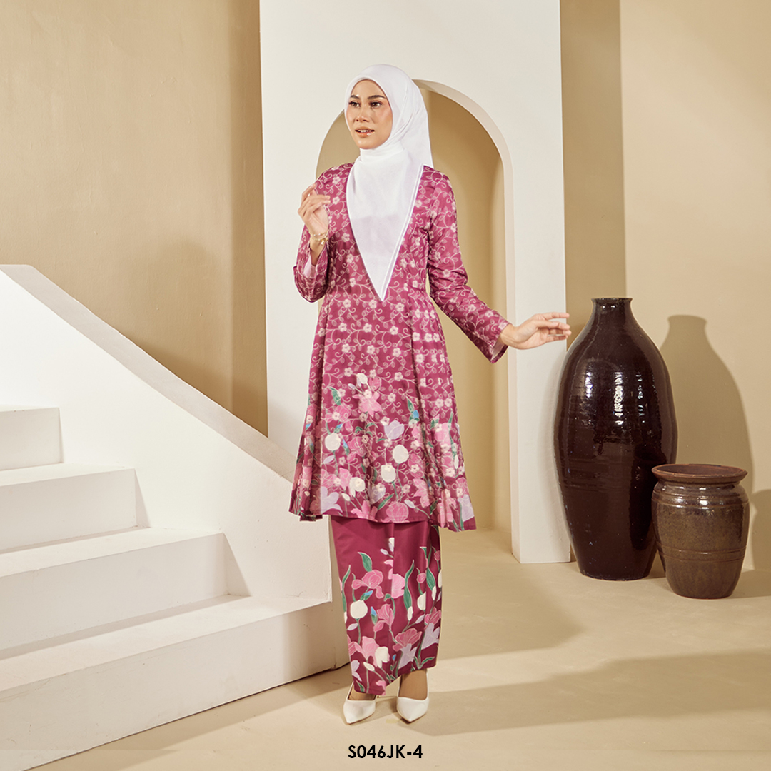 Juliana Kurung in Plum (S046JK-4) - Image 2