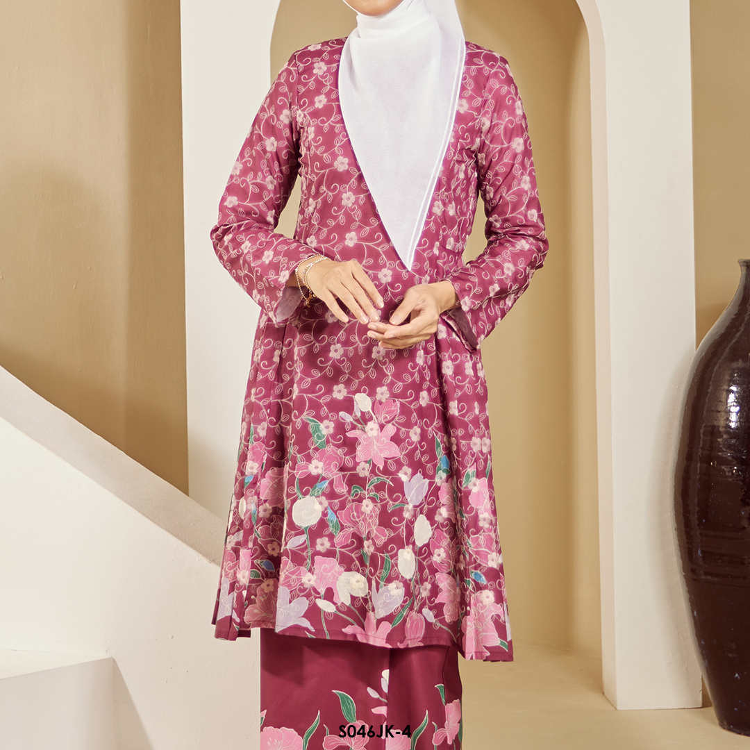 Juliana Kurung in Plum (S046JK-4) - Image 3