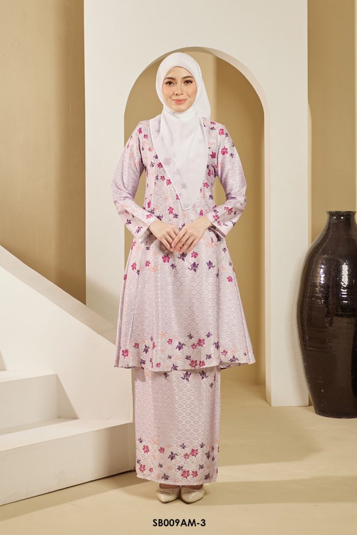 Ameera Kurung in Lilac (SB009AM-3)