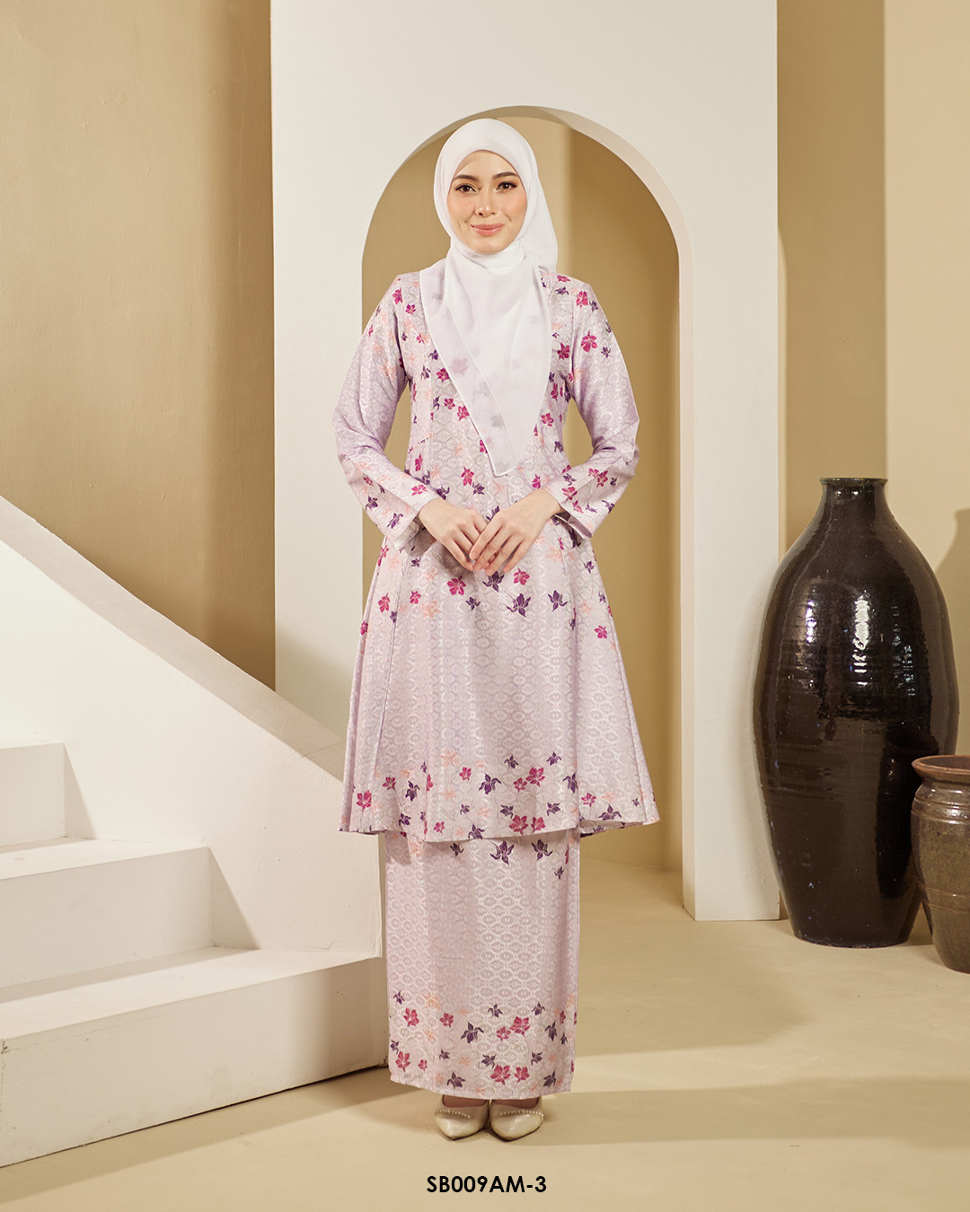Ameera Kurung in Lilac (SB009AM-3)