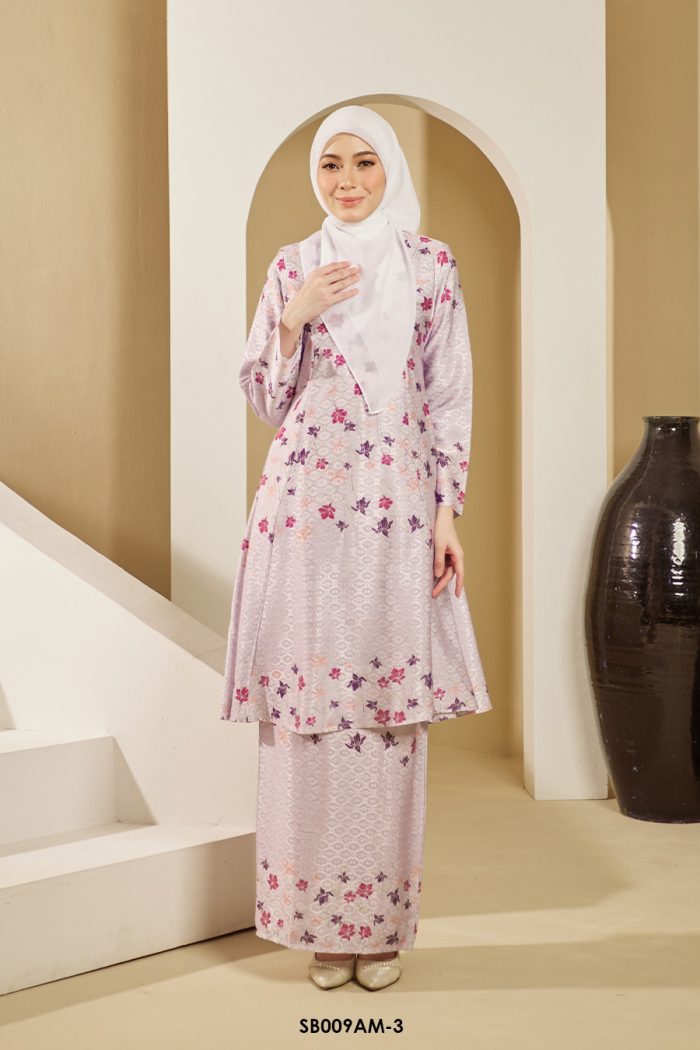 Ameera Kurung in Lilac (SB009AM-3)