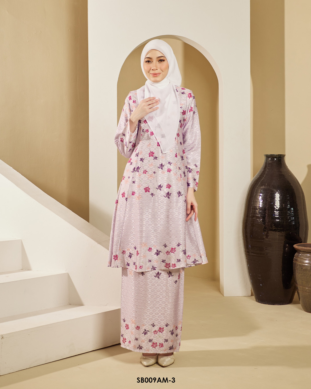 Ameera Kurung in Lilac (SB009AM-3) - Image 2