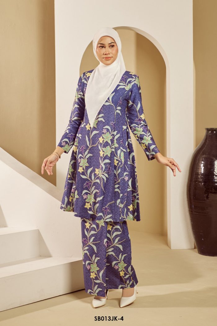 Juliana Kurung in Dark Purple (SB013JK-4)