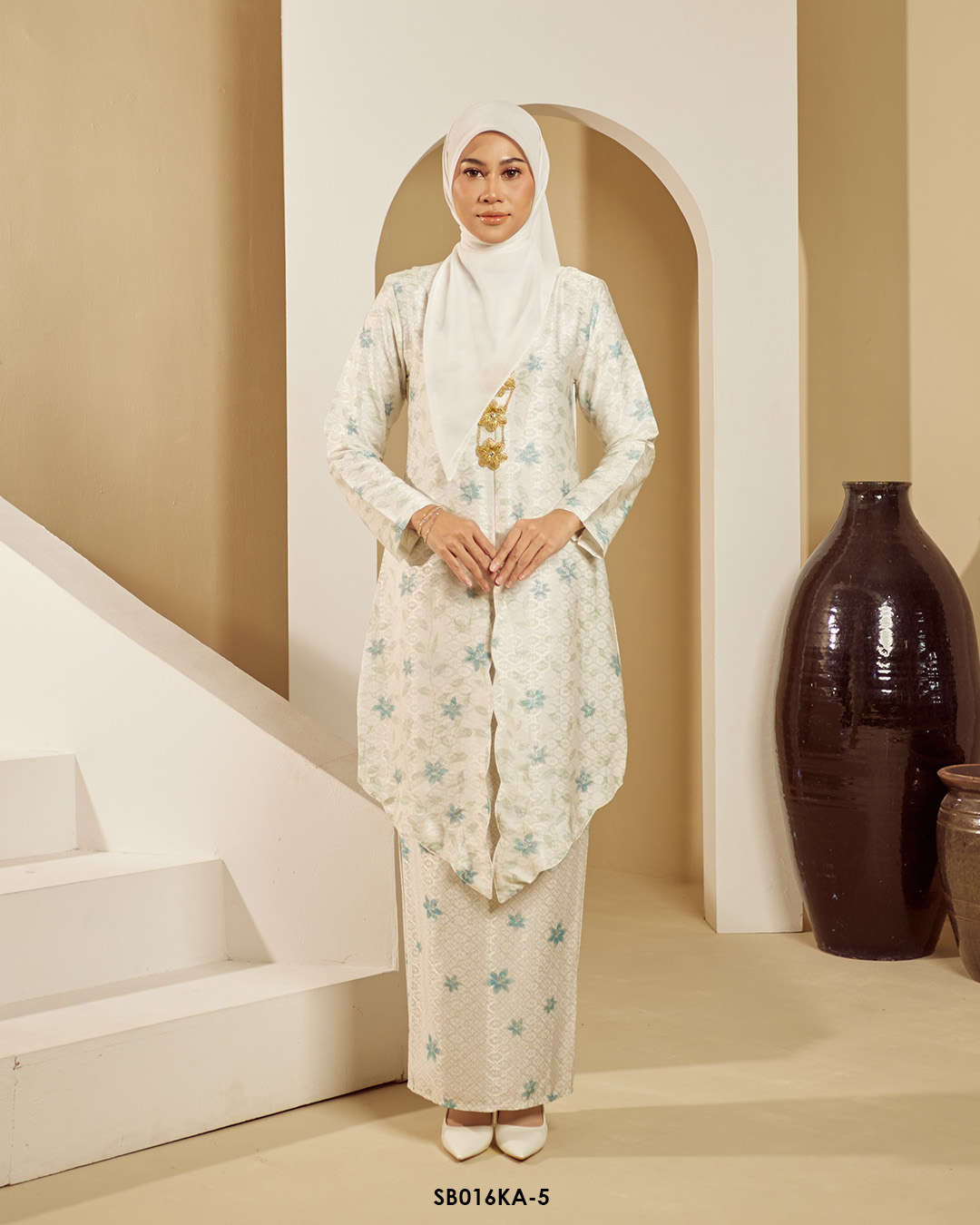 Kebaya Anggun 2.0 in Light Turquoise (SB016KA-5)