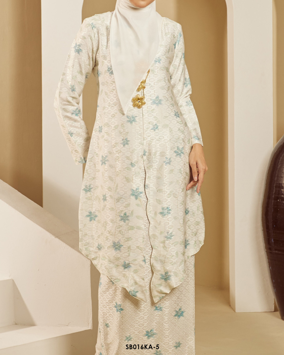 Kebaya Anggun 2.0 in Light Turquoise (SB016KA-5) - Image 3